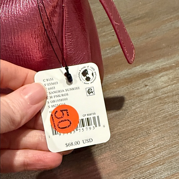 Free People Sabi Metallic Leather Crossbody Bag‎ Sangria Sunrise NWT - Picture 4 of 11